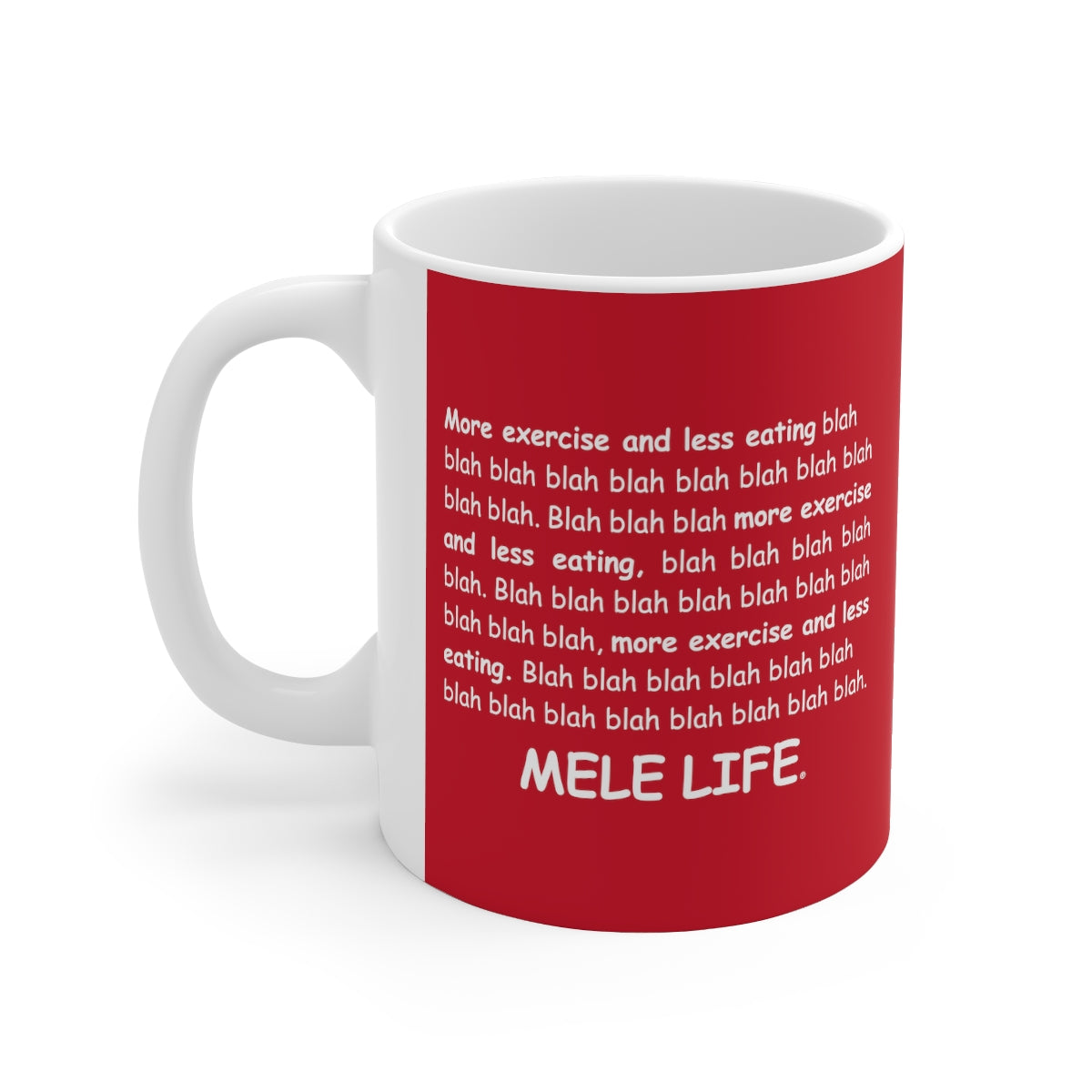 Coffee Mug - MELE LIFE   (red)