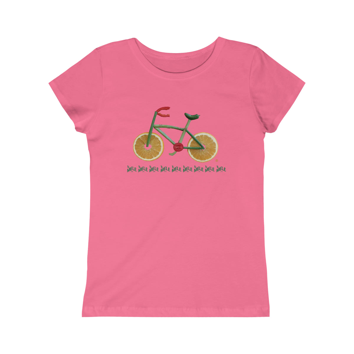 Girls Princess Tee - Veggie Bike