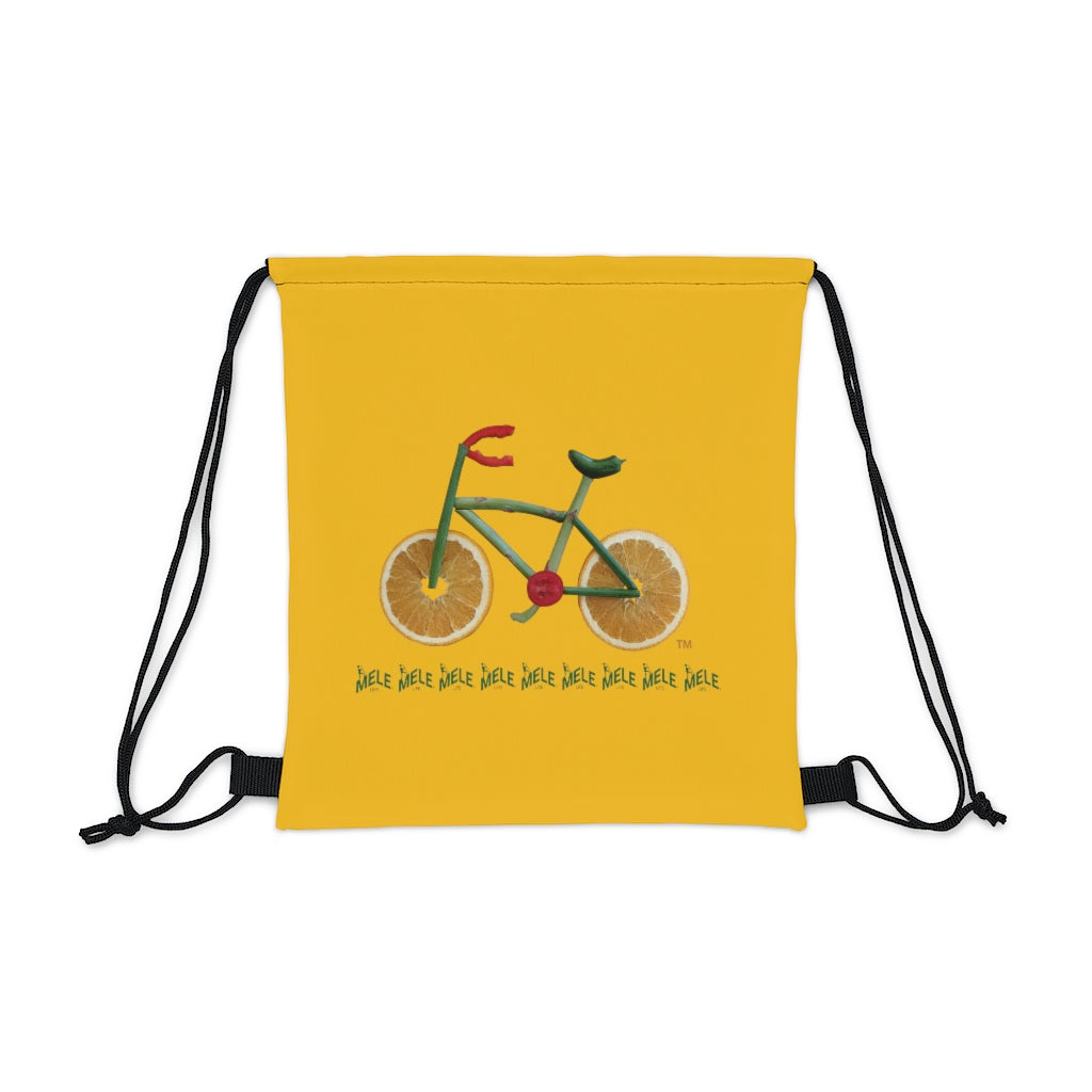 Drawstring Bag - Veggie Bike   (yellow)