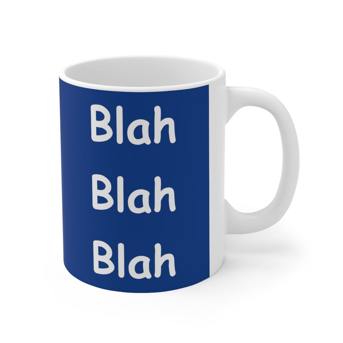 Coffee Mug - Blah Blah Blah   (dark blue)