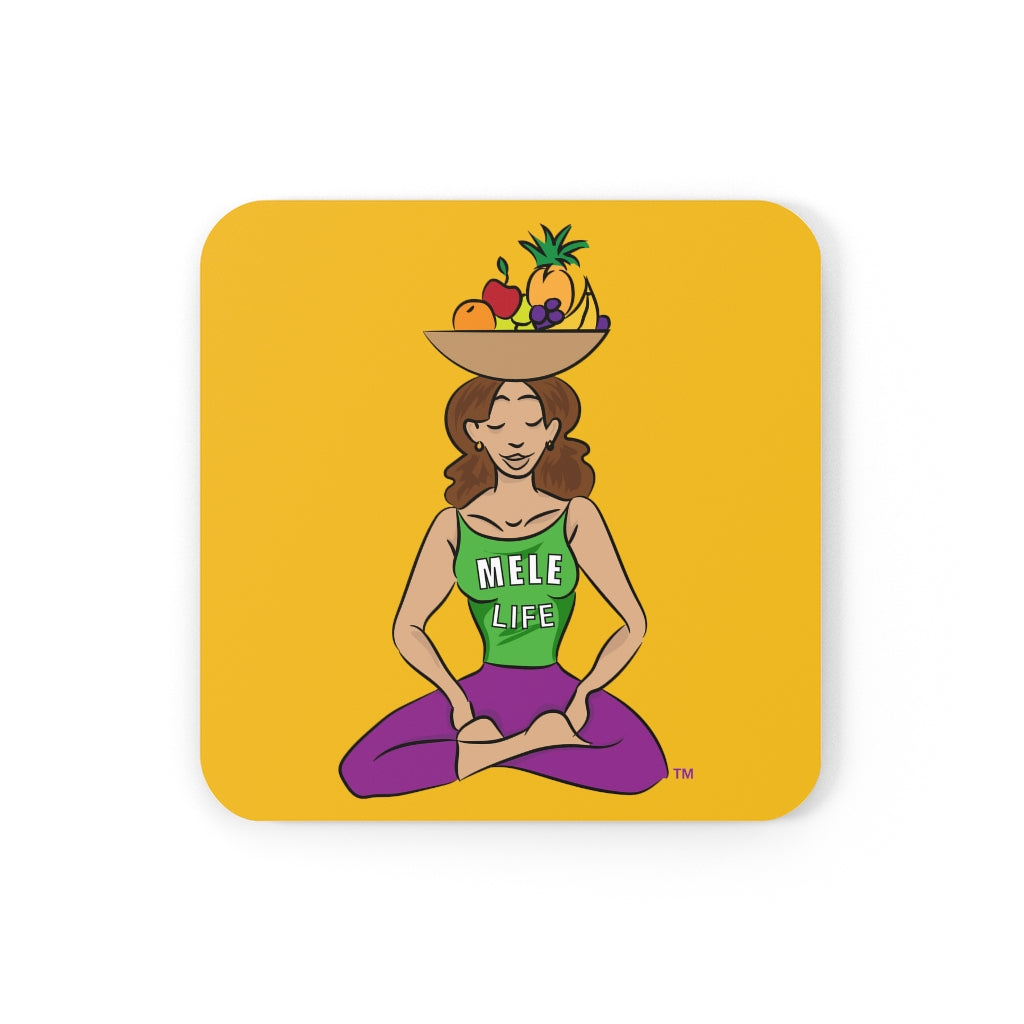 Coaster - Yoga Lady1  (yellow)