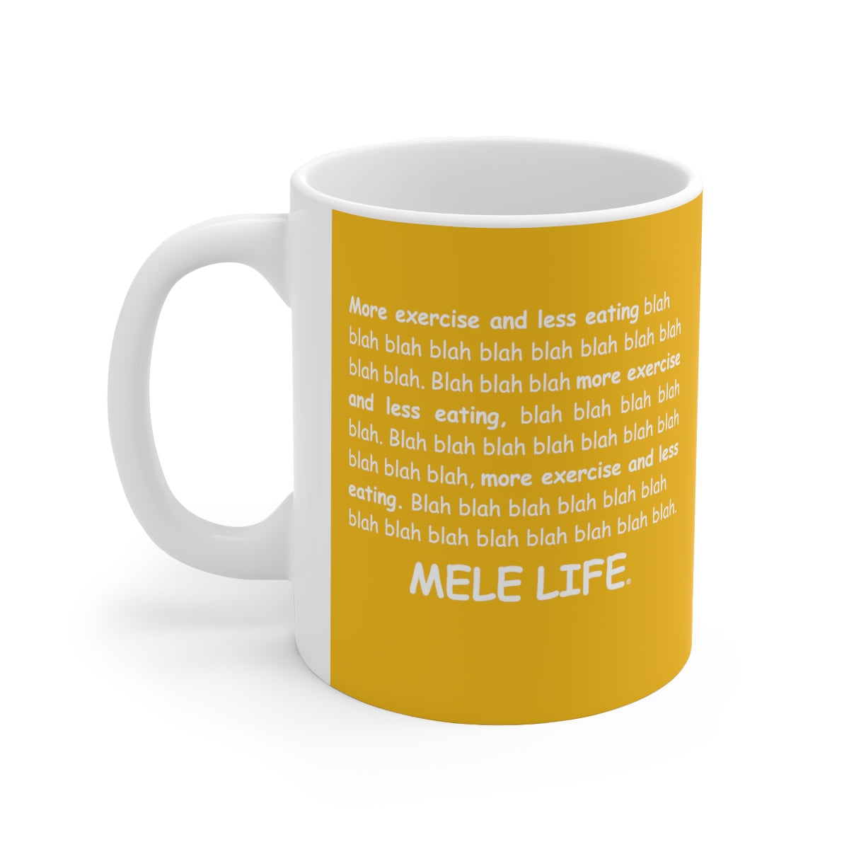 Coffee Mug - Yoga Lady 2   (yellow)