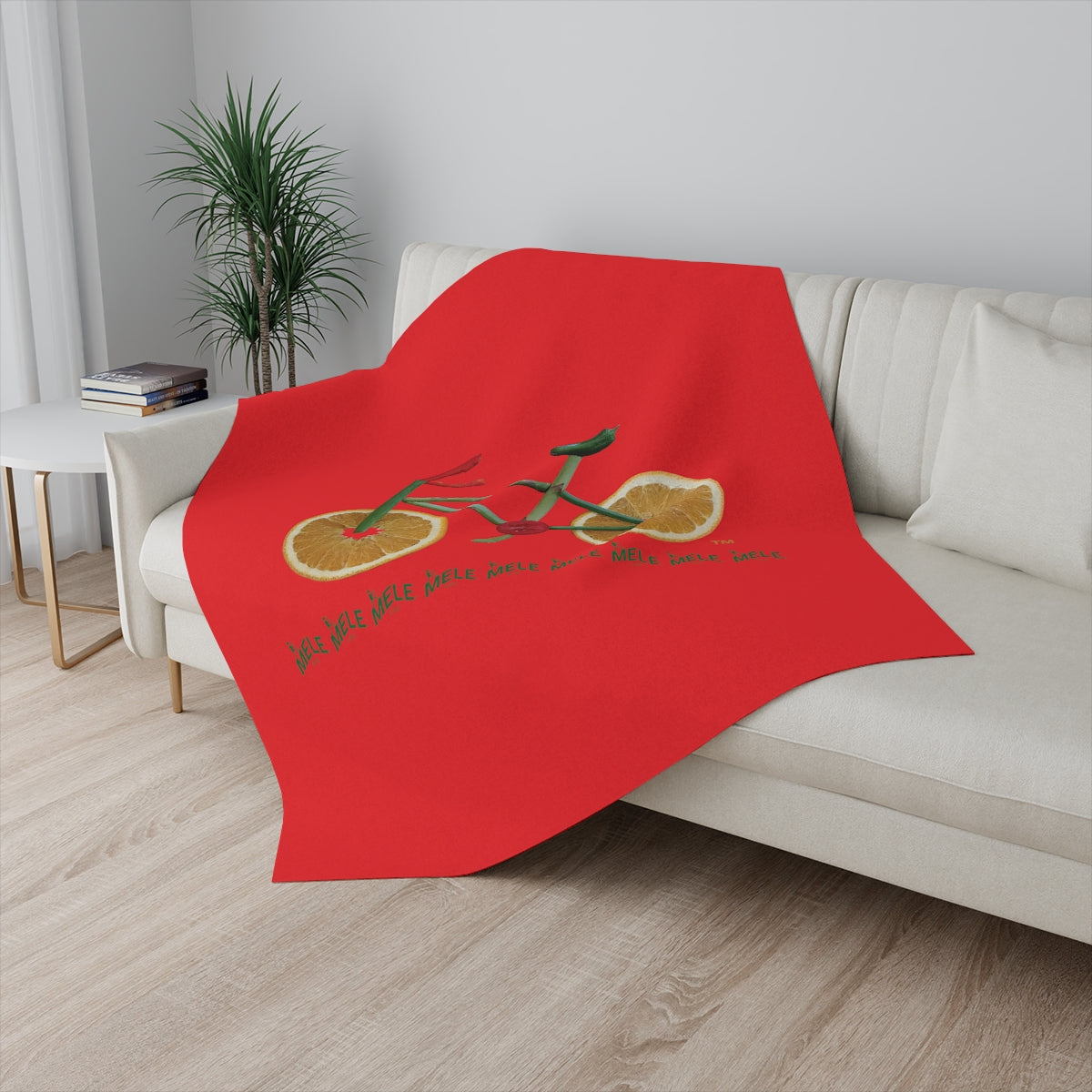 Blanket - Veggie Bike   (red)