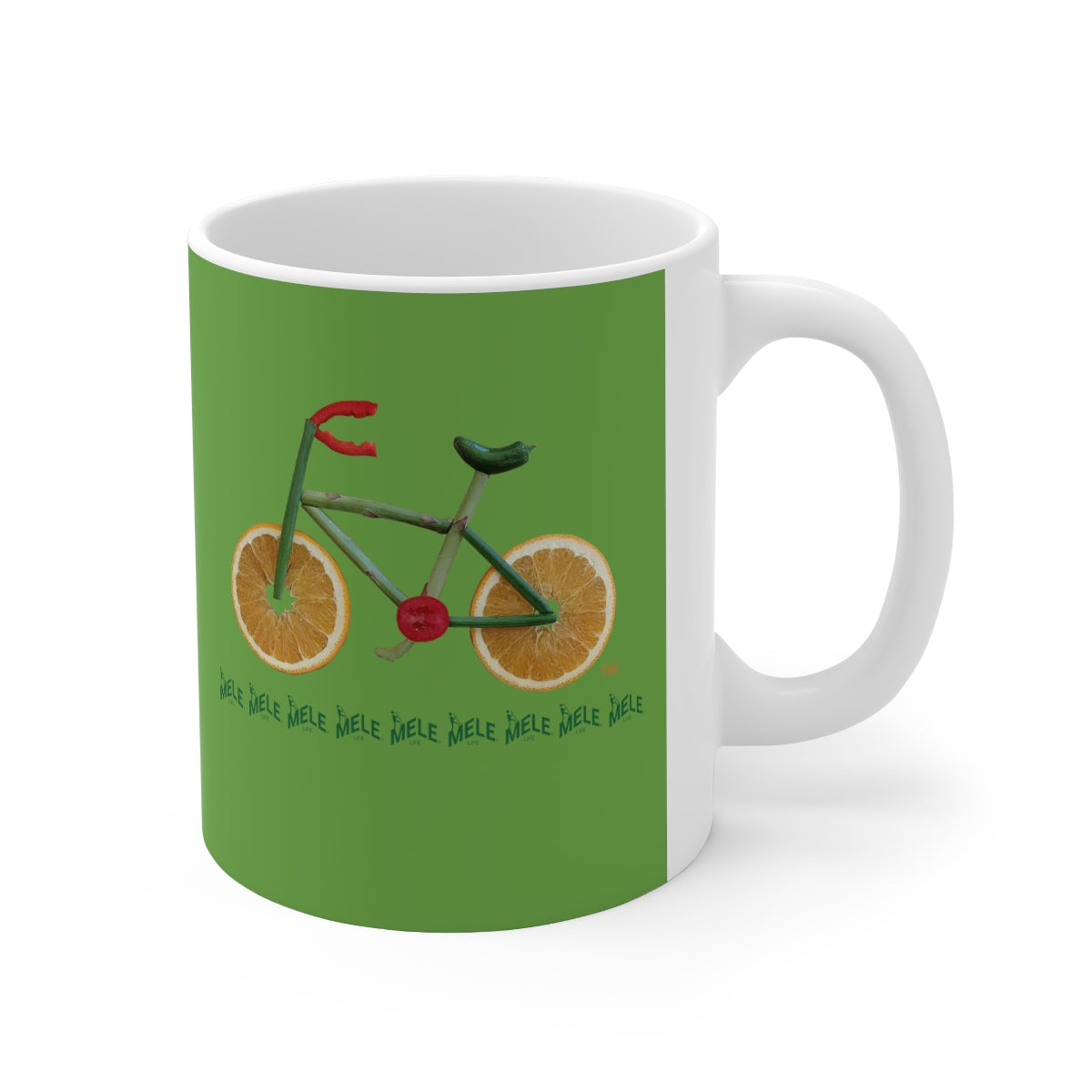 Coffee Mug - Veggie Bike  (green)