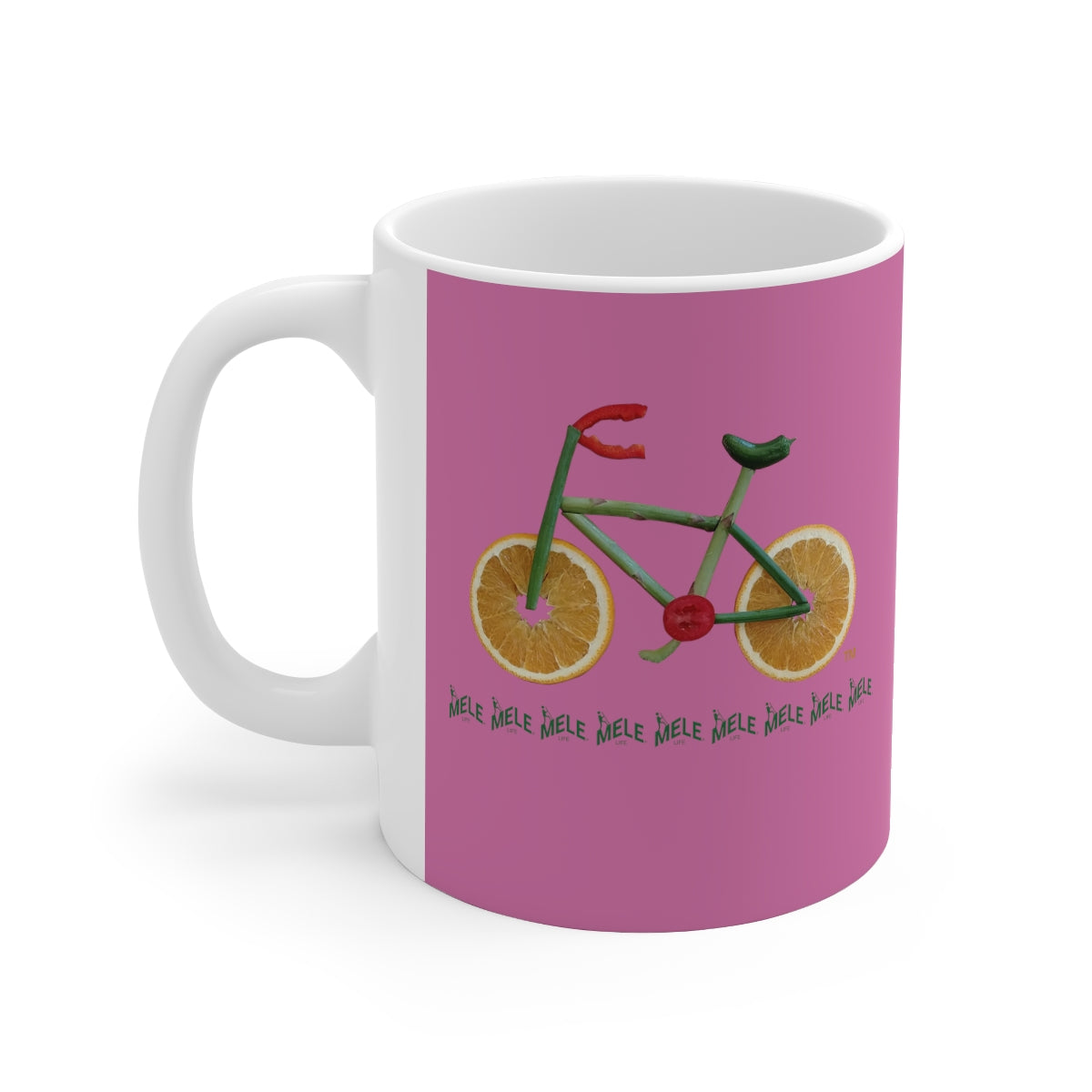 Coffee Mug - Veggie Bike  (pink)