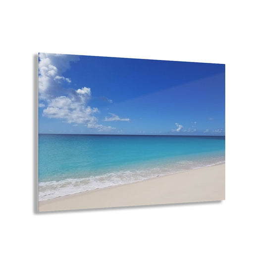 Acrylic Art - Mullet Bay, St. Maarten  (14"x11")
