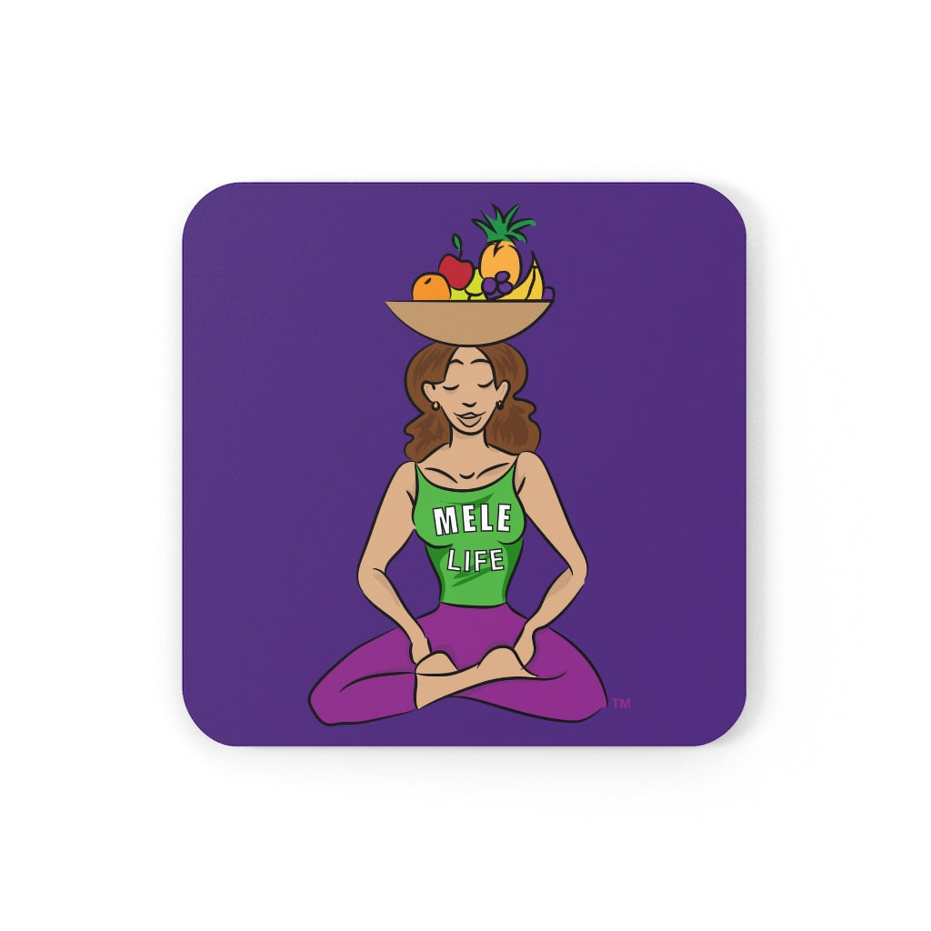 Coaster - Yoga Lady1  (purple)