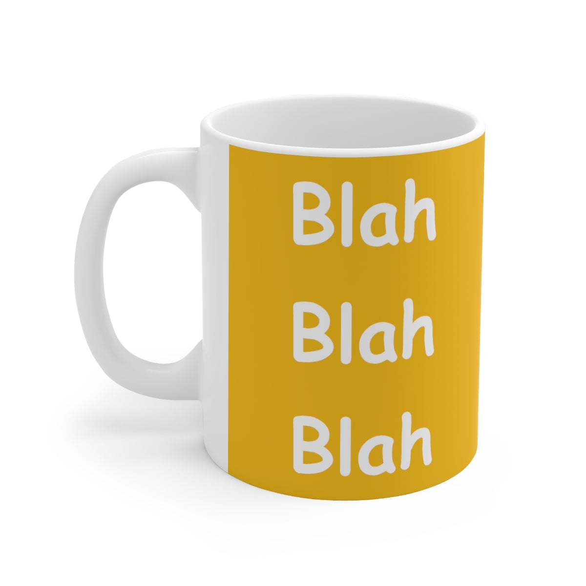 Coffee Mug - Blah Blah Blah   (yellow)