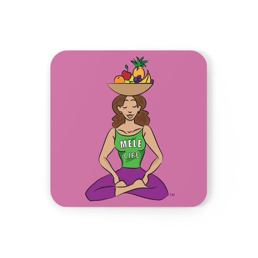 Coaster - Yoga Lady1  (pink)