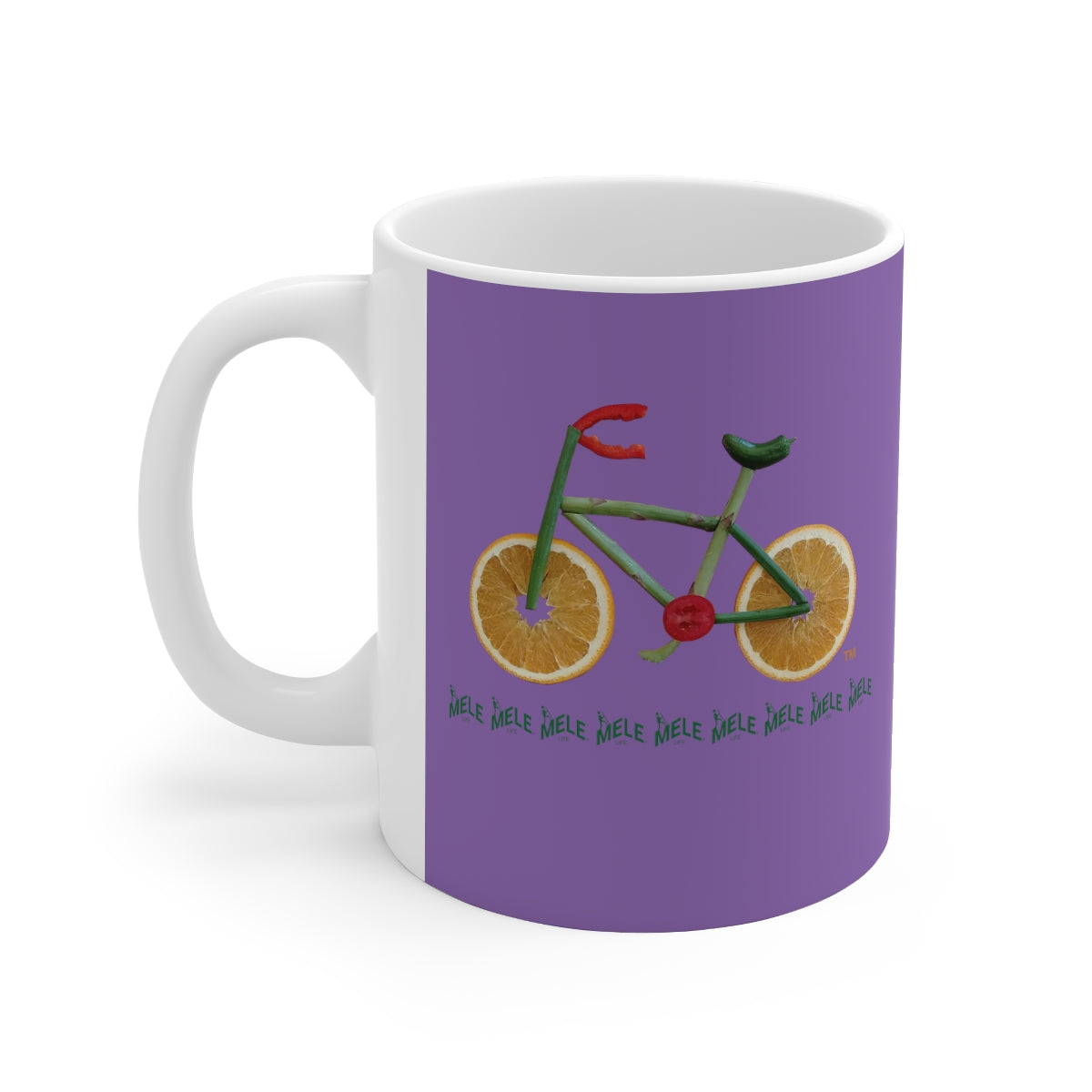 Coffee Mug - Veggie Bike  (purple)