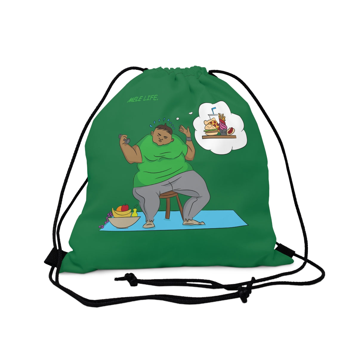Drawstring Bag - Self Discipline   (green)