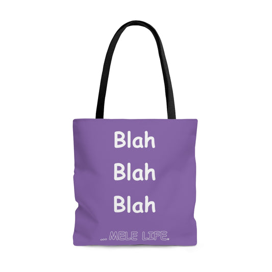 Tote Bag - Blah Blah Blah (purple)