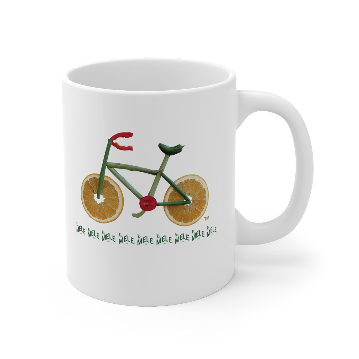 Coffee Mug - Veggie Bike  (white)