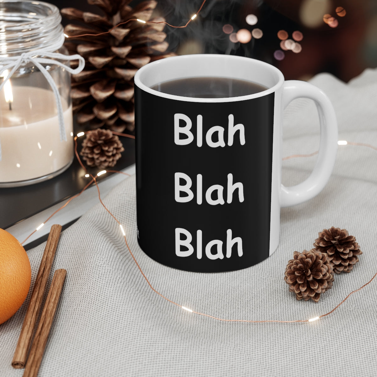 Coffee Mug - Blah Blah Blah   (black)