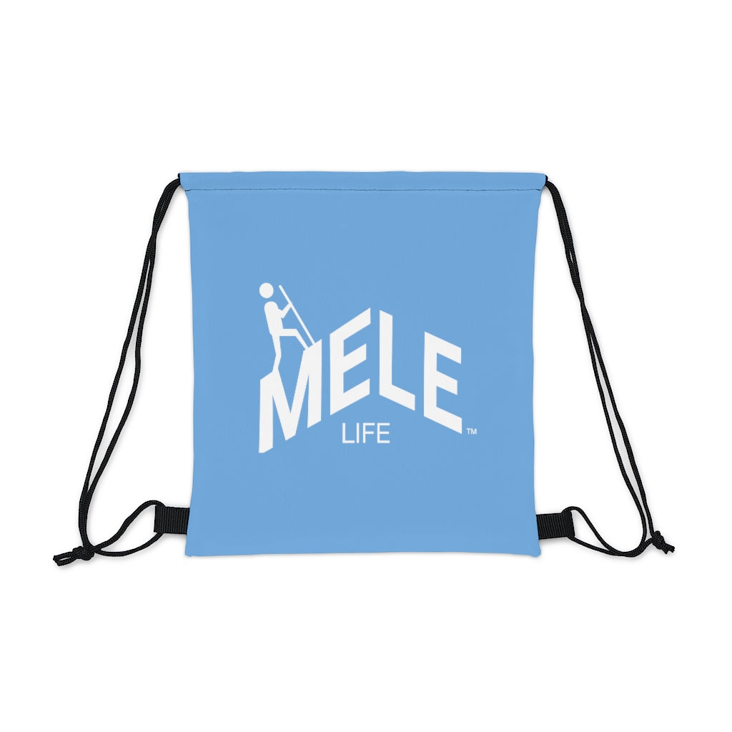 Drawstring Bag - MELE LIFE   (light blue)