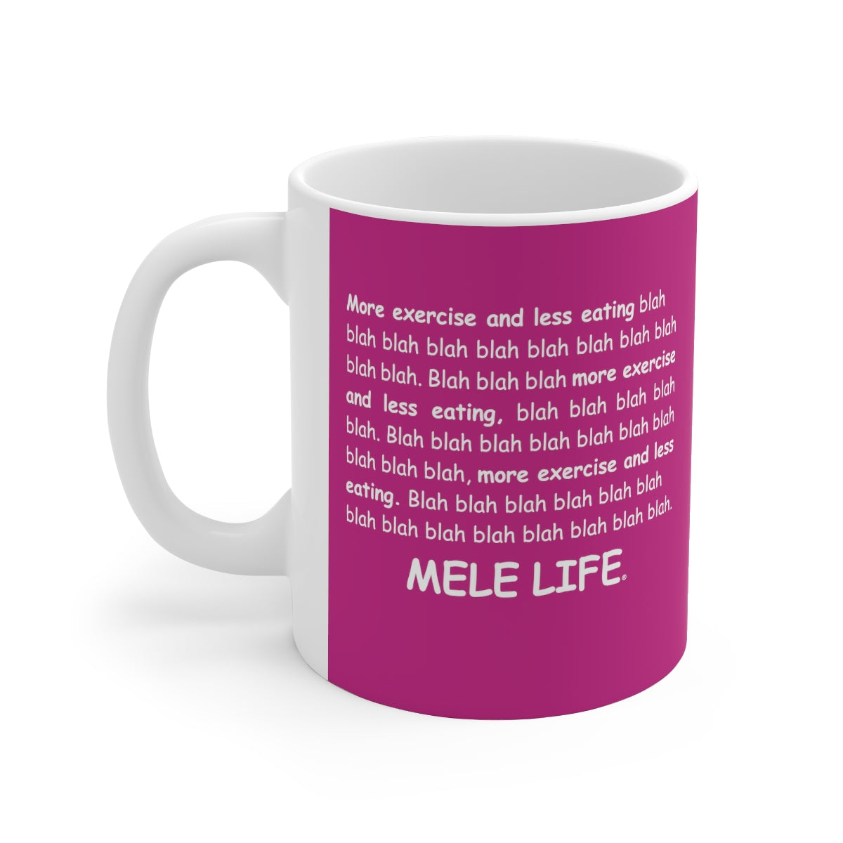 Coffee Mug - Yoga Lady 2   (pink)
